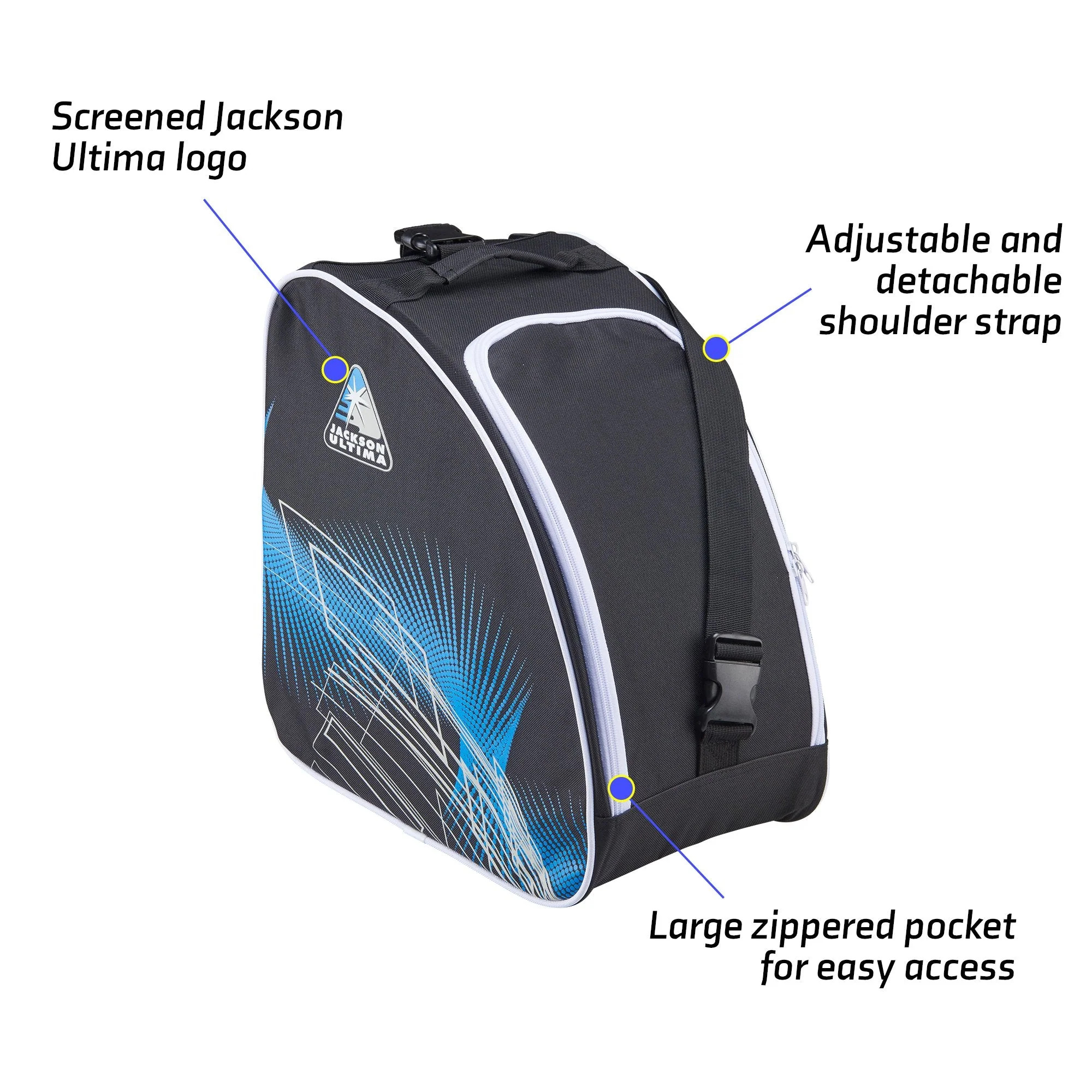 JACKSON OVERSIZED SKATE BAG (BLACK/BLUE) USFS - Image 2