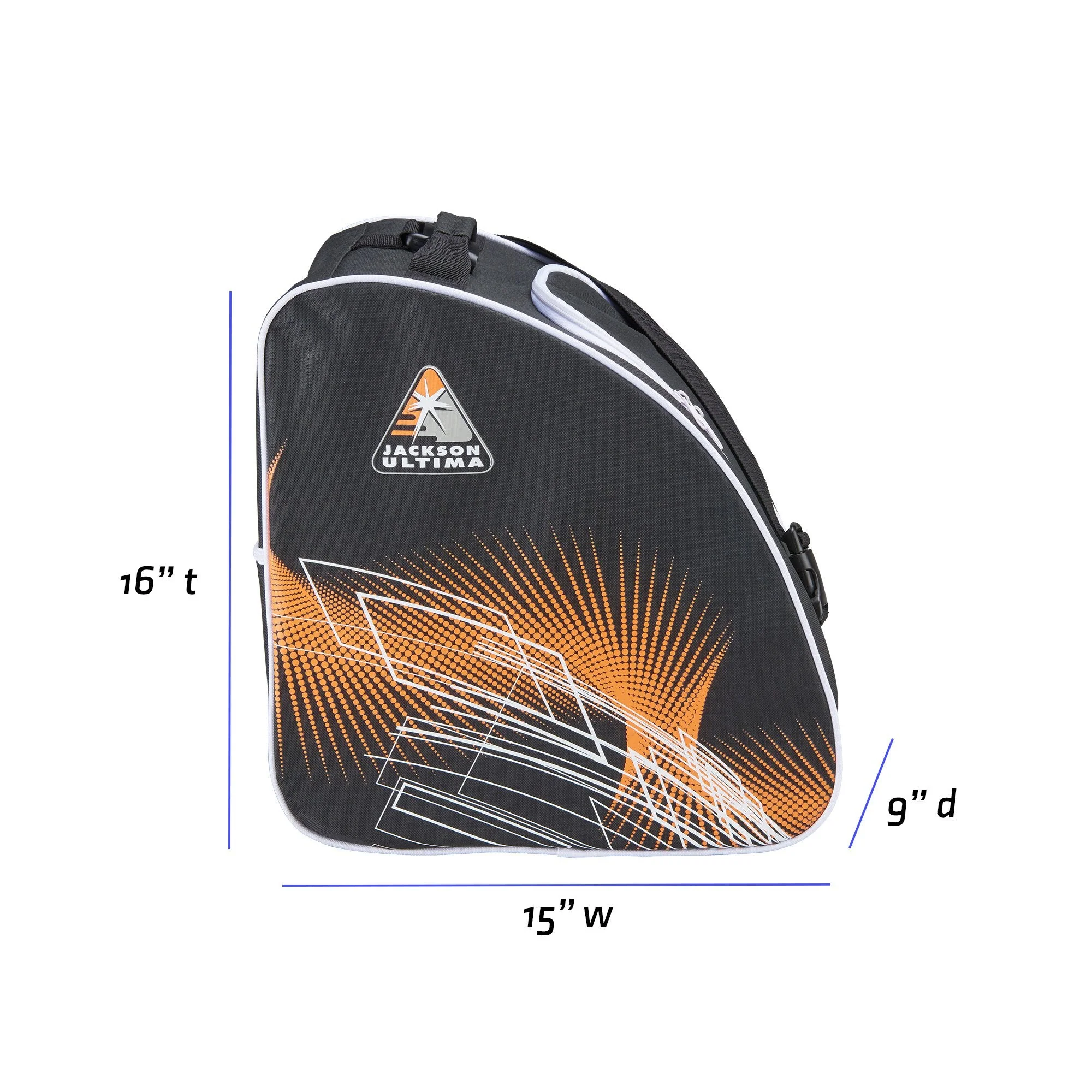 JACKSON OVERSIZED SKATE BAG  (BLACK/ORANGE) USFS - Image 3